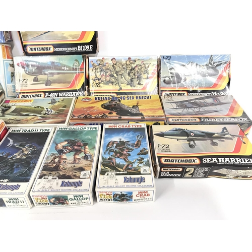 331 - Large collection of various model kits including Airfix and matchbox