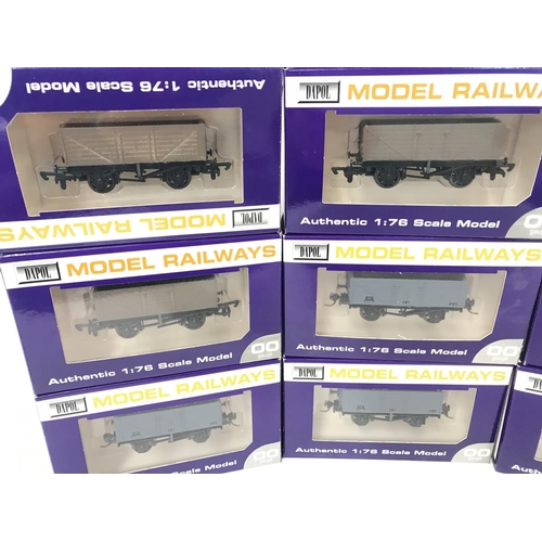 340 - A Collection of Of Dapol 00 Gauge Rolling Stock all Boxed.