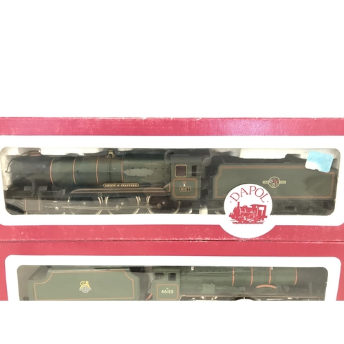 353 - 2 X Dapol 00 Gauge Locomotives. Boxed a Scots Guardsman and a Country of Stafford.(2).