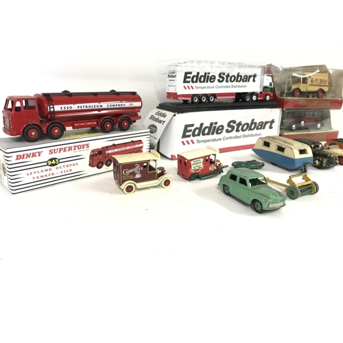 389 - Collection of playworn vehicles including vintage dinky.