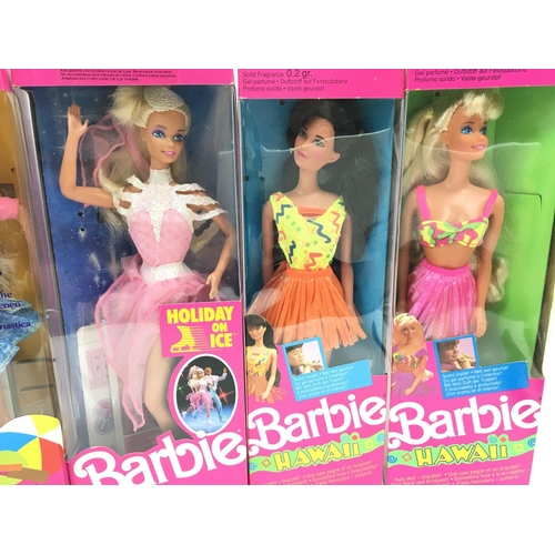 39 - 5 x Boxed Barbies including Tahiti.Weekend. Holiday on Ice. And 2 X Hawaii.