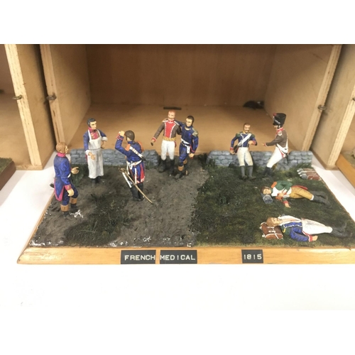 405 - A collection of figures depicting various scenes including Waterloo 1815.