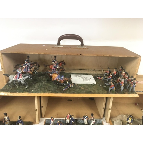 405 - A collection of figures depicting various scenes including Waterloo 1815.