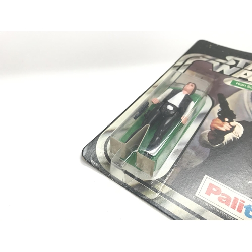 5 - A Vintage Star Wars Palitoy 1977 Carded Han Solo. One of the first 12 Figures released. Un Punched.