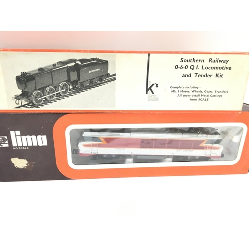 50 - 4 Boxed 00 Gauge Locomotives including Lima. Jouef. Rivasossi. And K Kits.