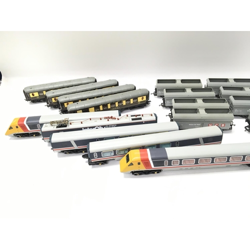 56 - A Collection of 00 Gauge Coaches. Locos and Rolling Stock including Coal Wagons. A Hornby Intercity ... 