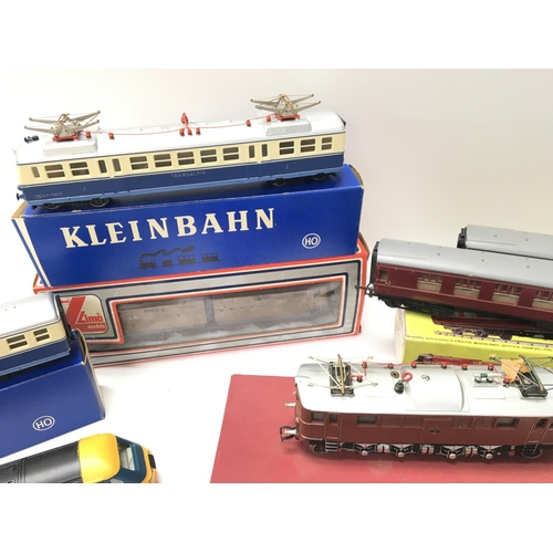 57 - A Collection of 00 Gauge Locomotives and Coaches including Kleinbahn. Hornby and Lima.