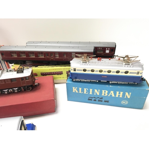 57 - A Collection of 00 Gauge Locomotives and Coaches including Kleinbahn. Hornby and Lima.