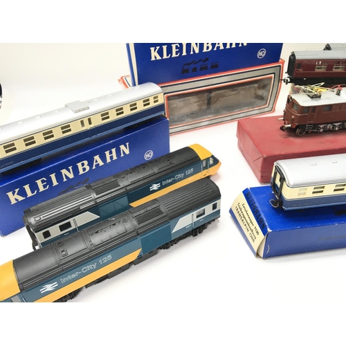 57 - A Collection of 00 Gauge Locomotives and Coaches including Kleinbahn. Hornby and Lima.