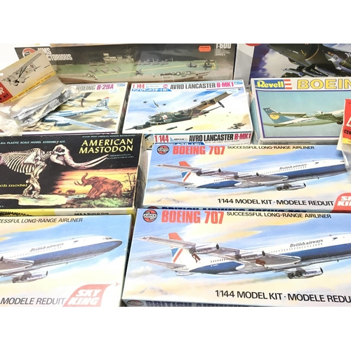 59 - A Box Containing a Collection of Various Model kits all Aircraft and H.M.S Victorious.