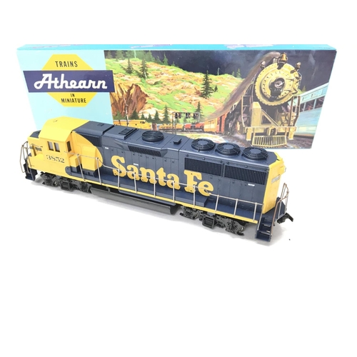 68 - A Boxed Athearn H0 Gauge GP50 Phase 11Power Santa Fe. # 3852.