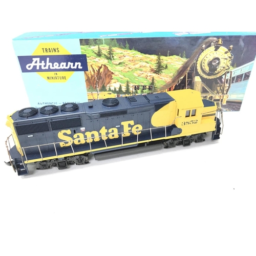 68 - A Boxed Athearn H0 Gauge GP50 Phase 11Power Santa Fe. # 3852.