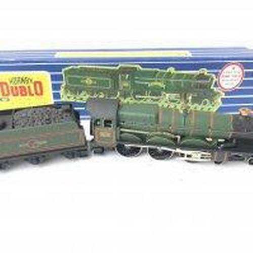 694 - A Boxed (Repro box) Hornby. Dublo 00 Gauge Ludlow Castle Locomotive & Tender #3221.