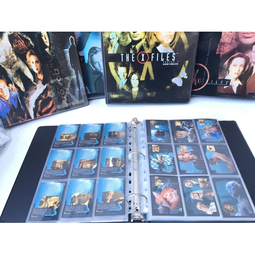 700 - WITHDRAWN  A Large Collection of X-Files Trading Cards 5 Sets in Binders( Contains 9 seasons and Mov... 