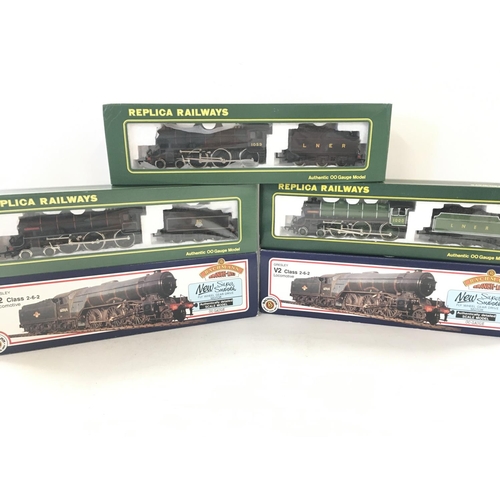 761 - 5 Boxed 00 Gauge Locomotives. Including Replica Railways and Bachmann.