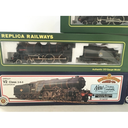 761 - 5 Boxed 00 Gauge Locomotives. Including Replica Railways and Bachmann.