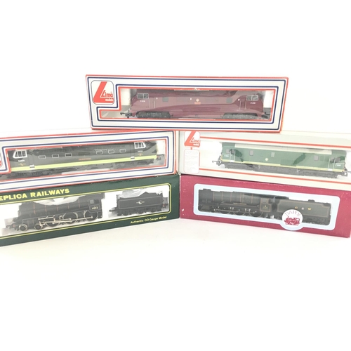 762 - 5 X 00 Gauge Locomotives including Lima. Replica Railways and Dapol. All boxed.