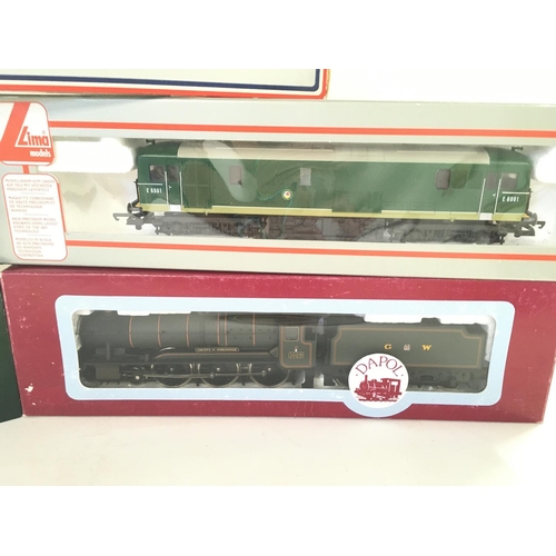 762 - 5 X 00 Gauge Locomotives including Lima. Replica Railways and Dapol. All boxed.