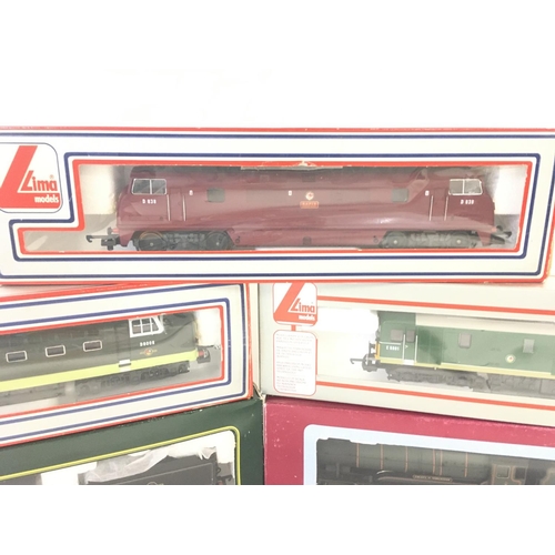 762 - 5 X 00 Gauge Locomotives including Lima. Replica Railways and Dapol. All boxed.