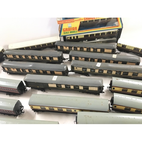 767 - A Box Containing Various 00 Gauge Coaches including Pullman.