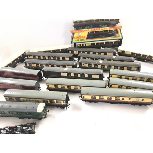 767 - A Box Containing Various 00 Gauge Coaches including Pullman.