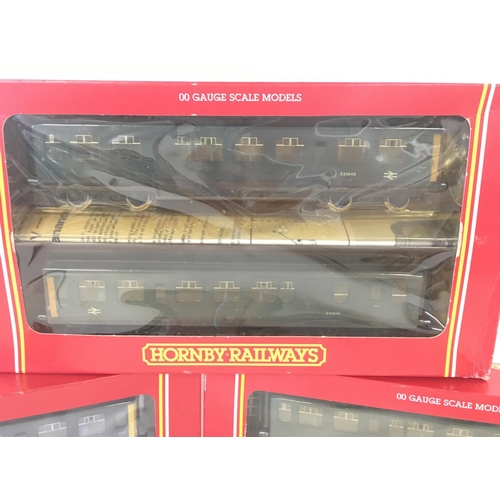 772 - 3 Boxed Hornby 00 Gauge Sets All BR 2-Car DMU Class 110 Blue #R267.