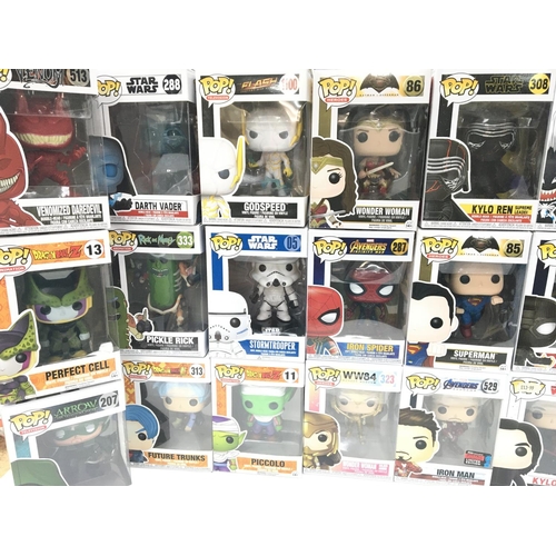 87 - A Box Containing A Of Funko Pop Figures including Star Wars. Avengers. Dragon Ball. Etc.(2)