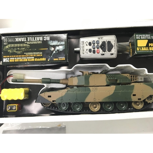 89 - A Boxed Remote Controlled Battle Tank 90.