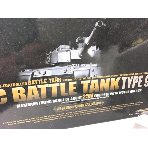 89 - A Boxed Remote Controlled Battle Tank 90.