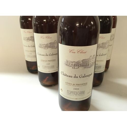 1726 - 6 bottles of 1995 château du galoupet cotes de provenance.