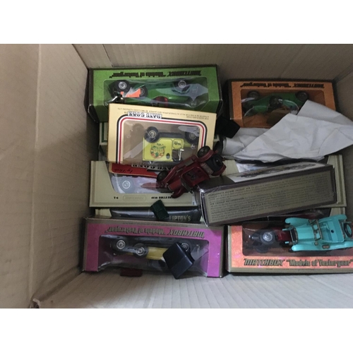 721 - A collection of days gone and match box cars