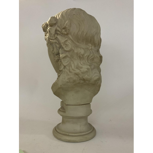 755 - A large cast classic bust, 53cm.