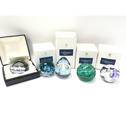 879 - 6 X Caithness Paperweights including a Limited Edition. Boxed. (6).