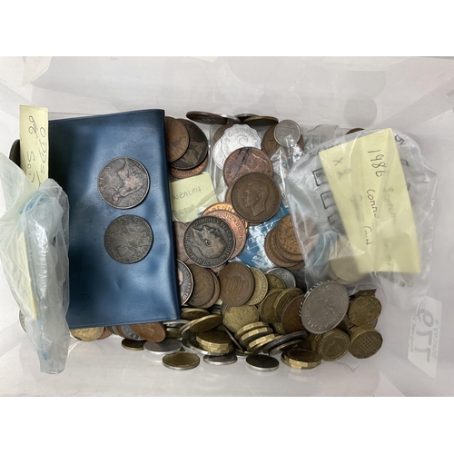 779 - A small collection of mixed British and world coinage.