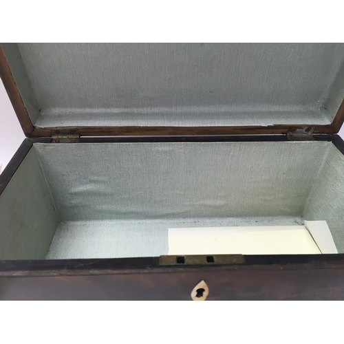 801 - A Georgian mahogany tea box