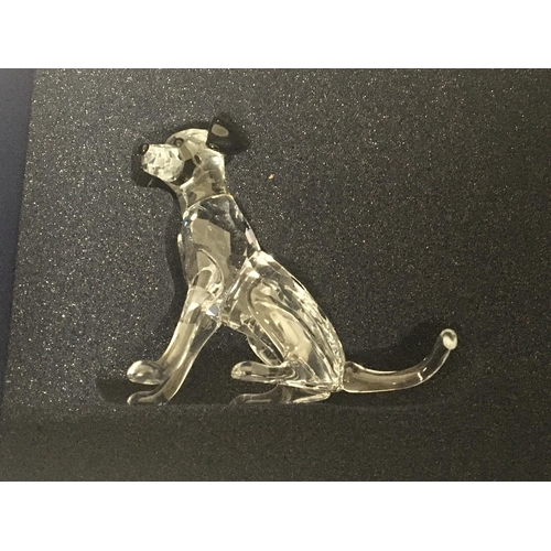 1017 - A Disney Swarovski Crystal Dalmatian dog and one other dog figure Lady no damage  (2)