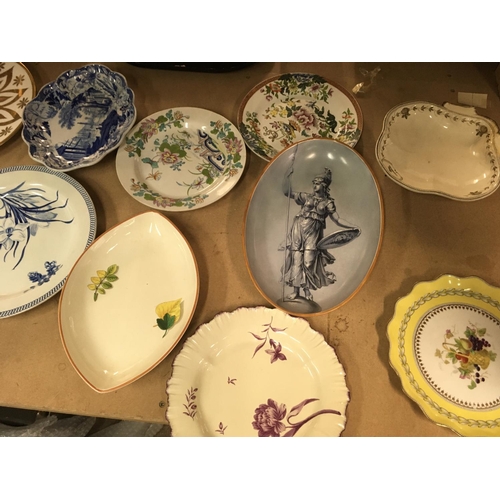 1049 - A Collection of Victorian and later plates including Wedgwood and George Eyre .