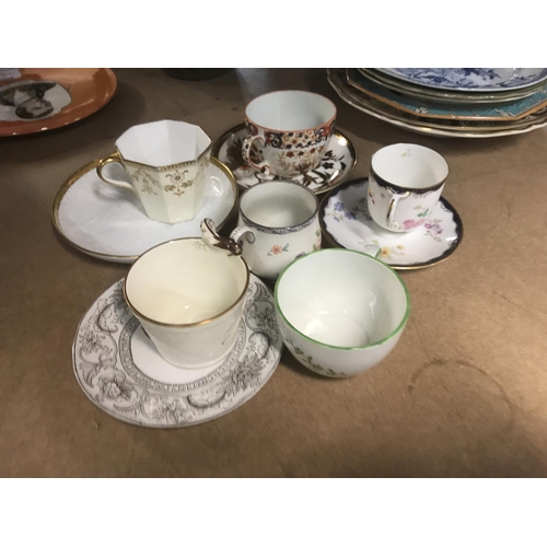 1053 - A Collection of Victorian and later ceramics including Wedgwood plates cups and saucers of various d... 