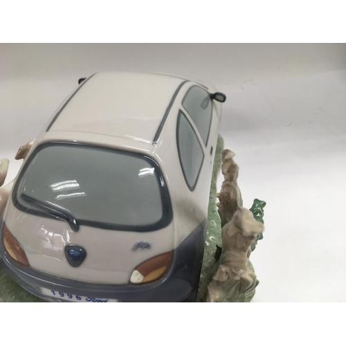 1125 - A scarce Lladro model of a 1996 Ford Ka. This was a limited edition model given only to Ford executi... 