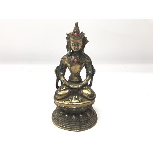 1176 - Gilt bronze Chinese figure