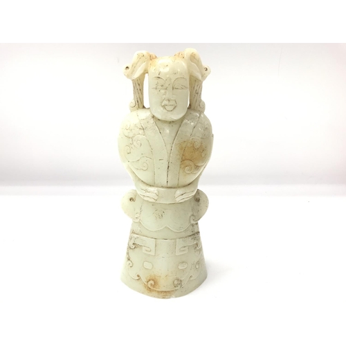 1178 - White Jade Chinese figure