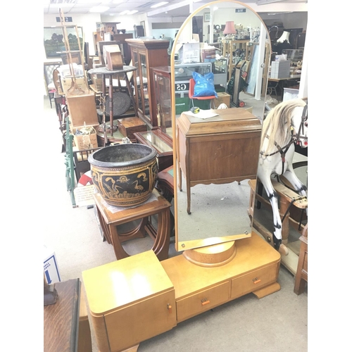 1288 - An Art Deco Dressing Table measuring 179CM in Height and 126 in length.