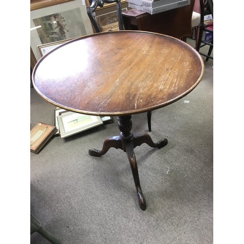 1297 - A Georgian style tilt top occasional table, approx height 70cm NO RESERVE