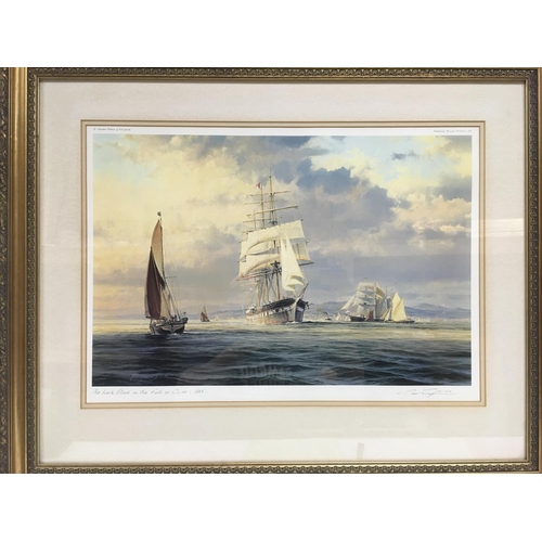 1504 - Two signed limited edition prints by Robert Taylor comprising 'The Barque Glenogil off the Liverpool... 