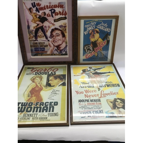 1512 - A collection of reprinted vintage movie posters NO RESERVE