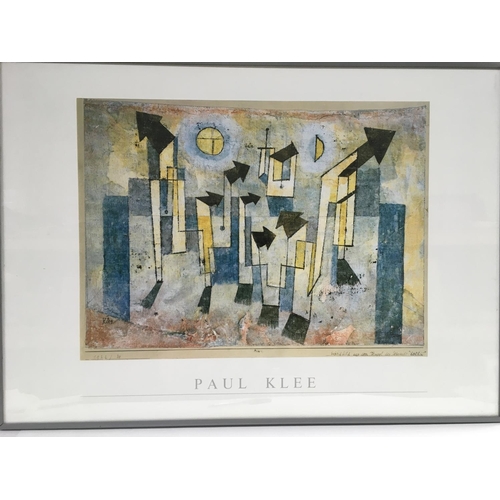 1527 - Three framed prints including a limited edition Paul Klee example NO RESERVE