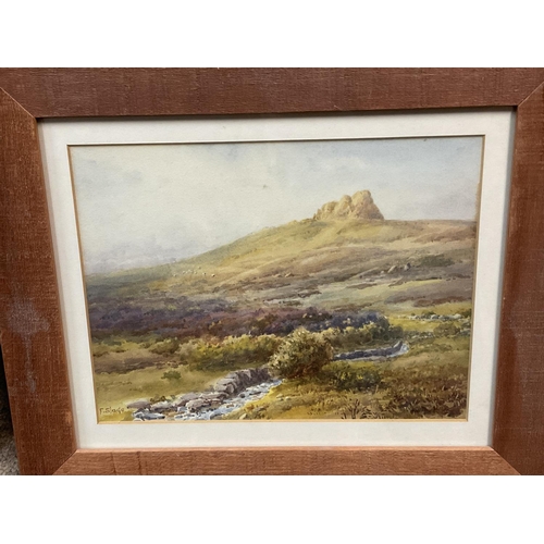 1547 - 2 small watercolours, 1 signed E.Nevil 1880-1950, and titled A Kentish Homestead, 1 signed F Slade, ... 