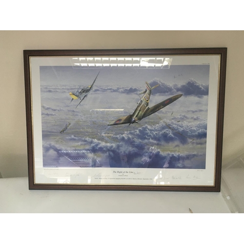 1581 - Two framed limited edition prints Battle of Britain Aircraft by Nicolas Trudgian and Graham Lothian ... 