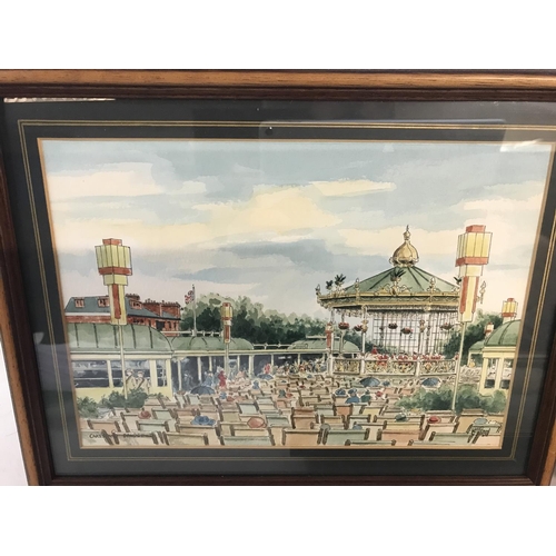 1588 - 3 x framed watercolours of local scenes retrospective from 1920s. Signed W Froud.