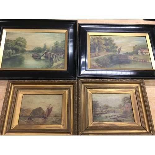 1595 - Three framed Victorian South African Boer war prints together with other pictures.